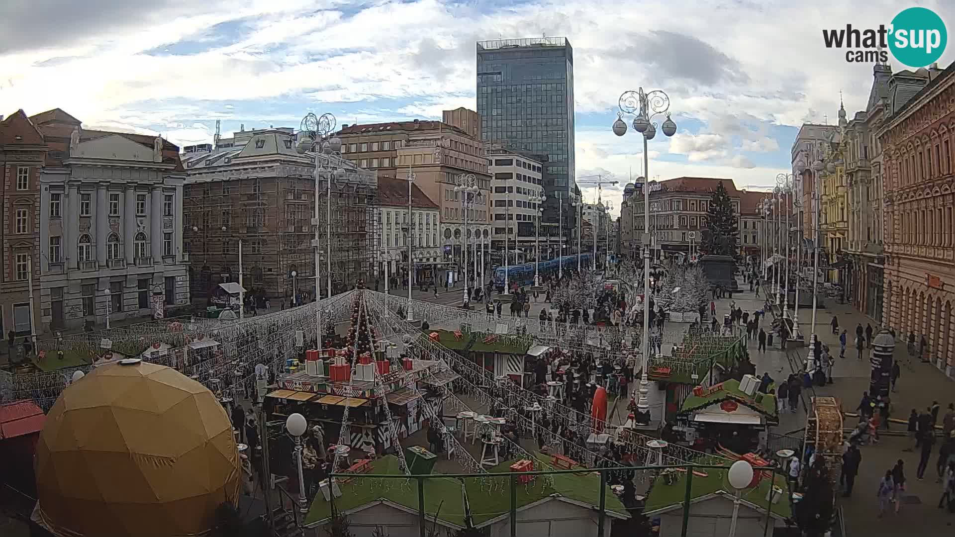 Zagreb Live Webcam Platz Bana Jelačić