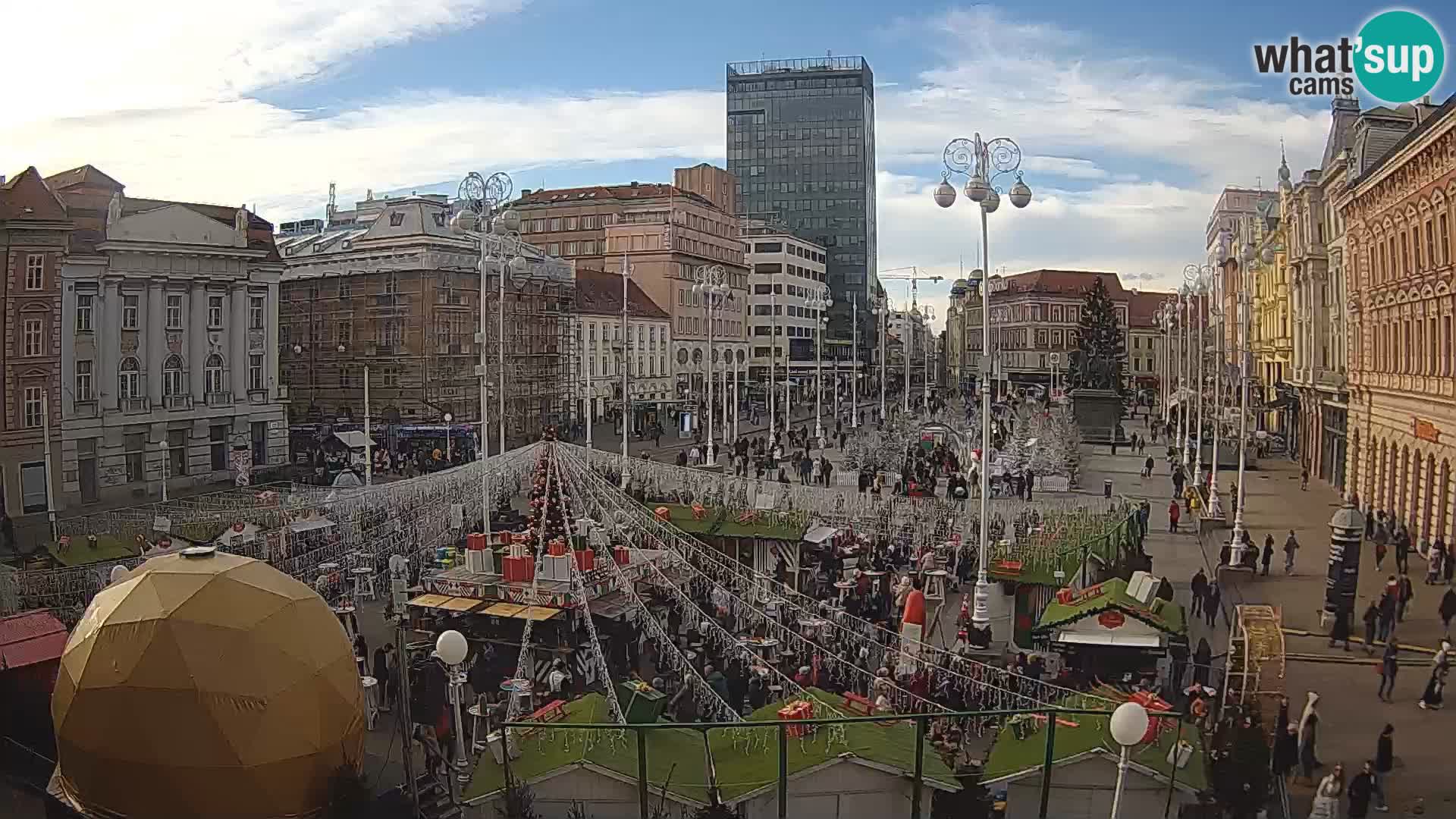 Zagabria Live Webcam piazza Bana Jelačić