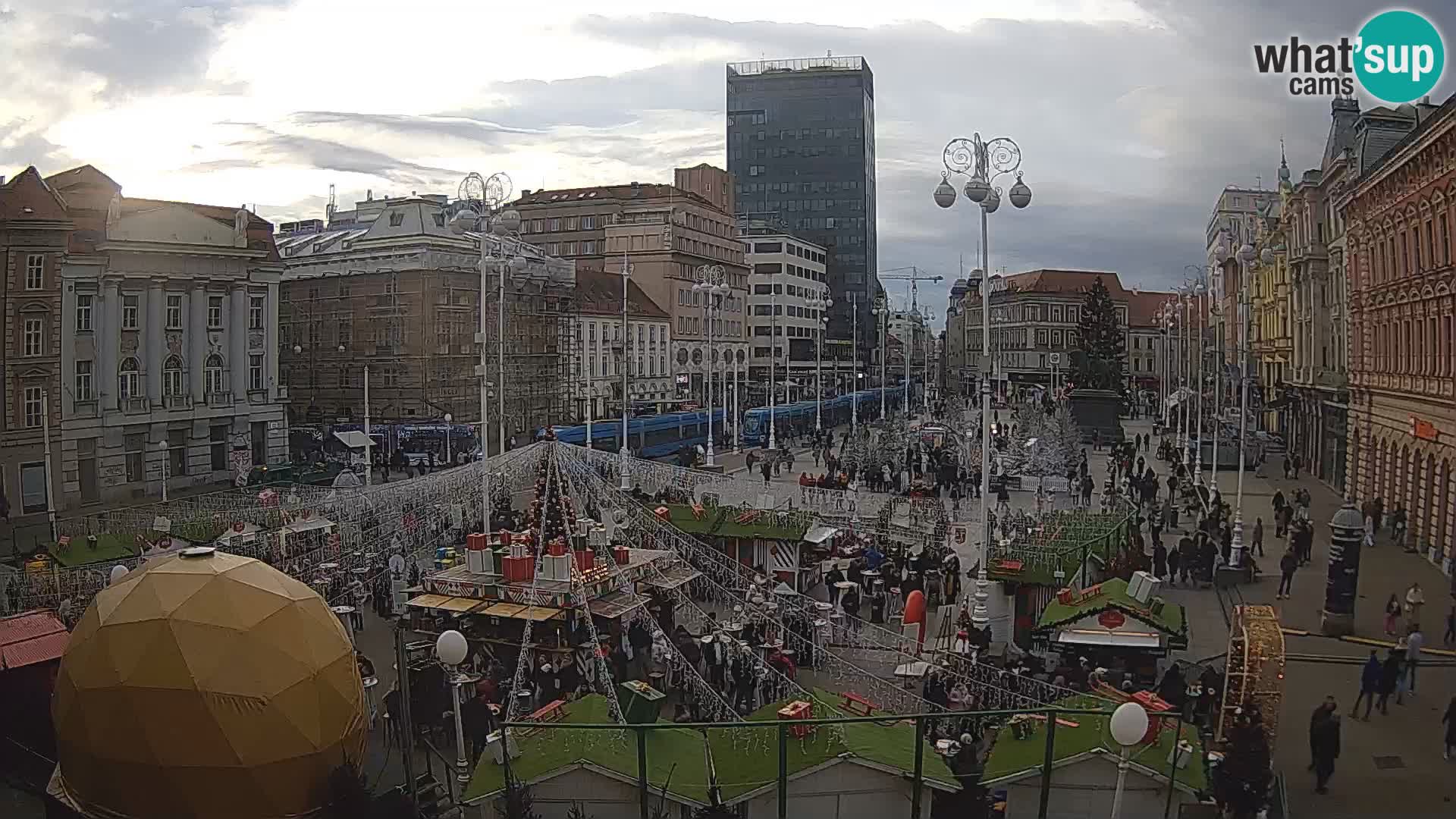 Zagabria Live Webcam piazza Bana Jelačić