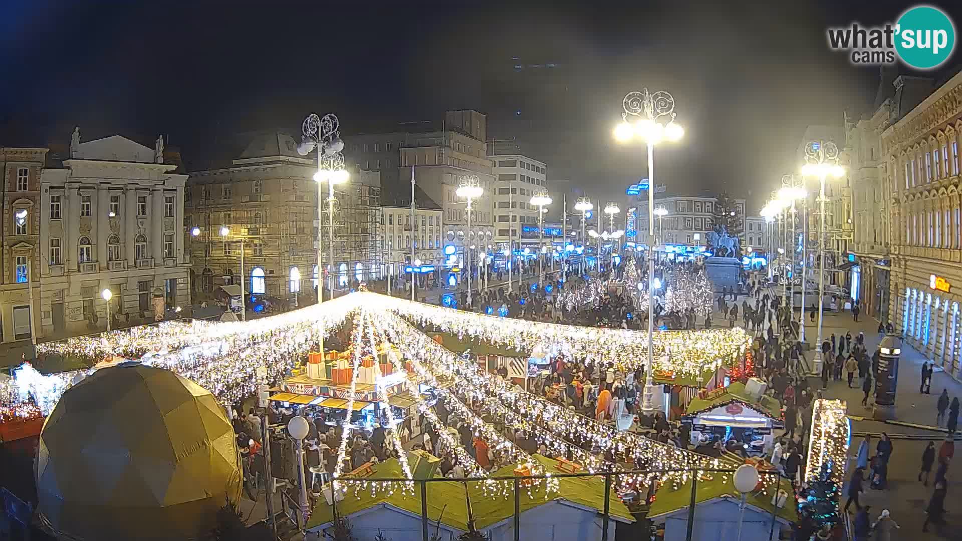 Zagreb camera en vivo plaza Bana Jelačić