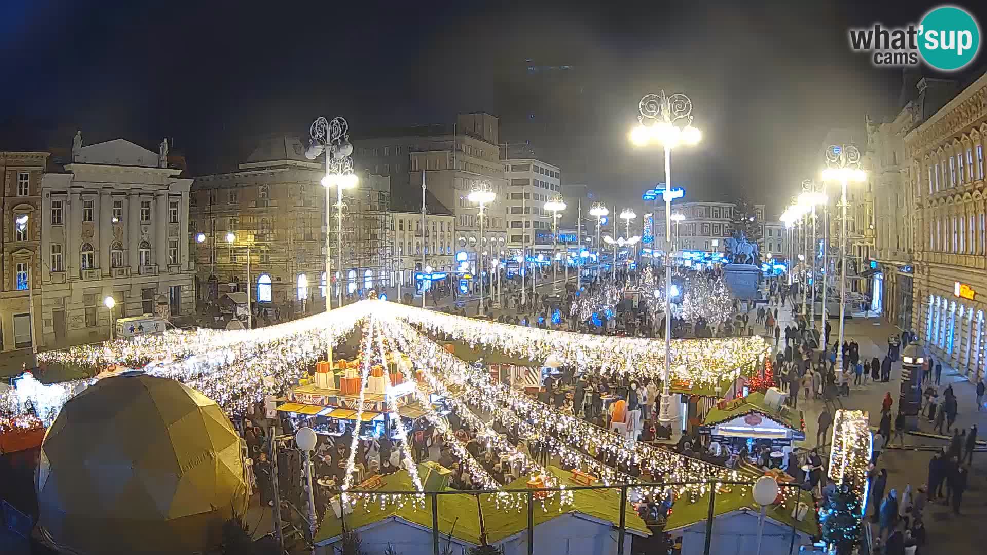 Zagreb Live Webcam Platz Bana Jelačić