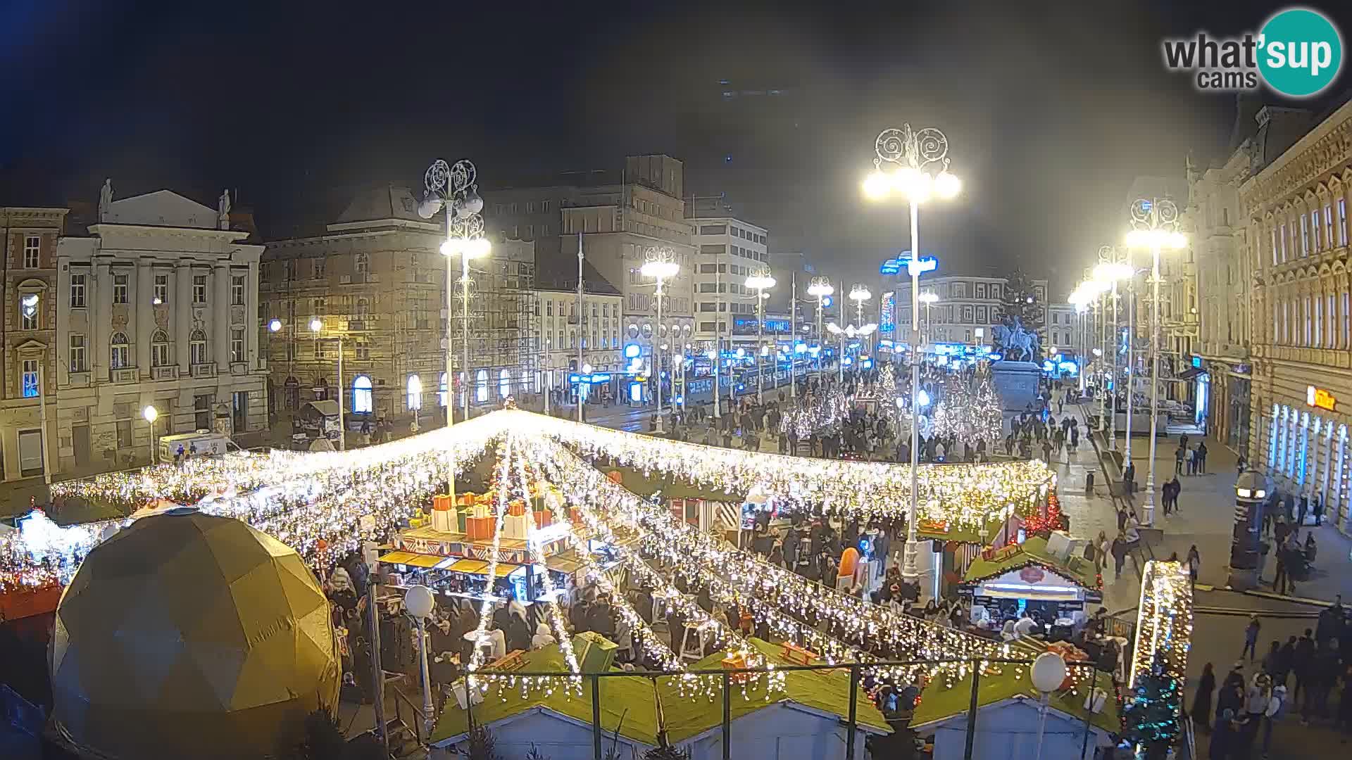 Zagreb Live Webcam Platz Bana Jelačić