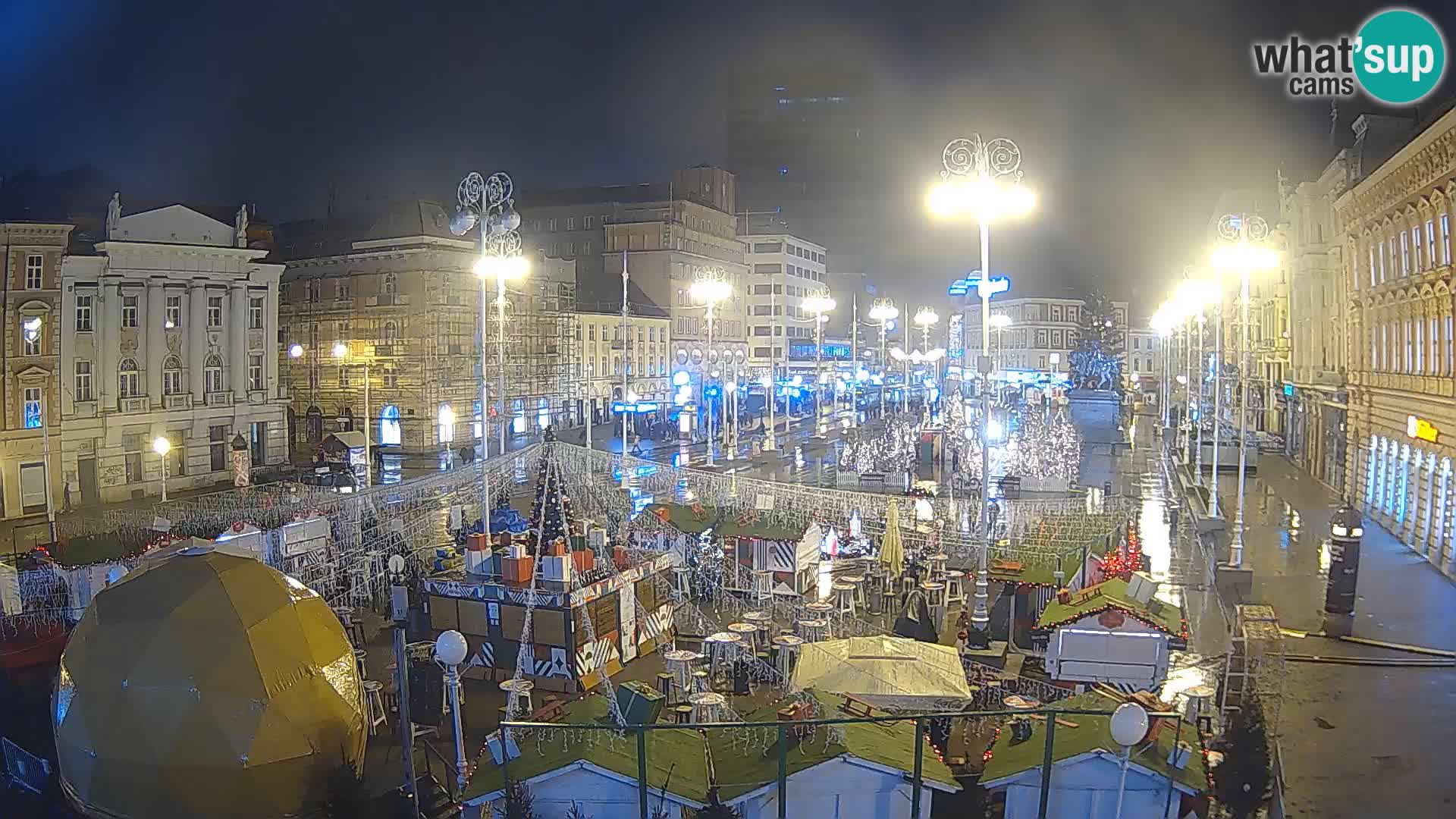 Zagreb Live Webcam Platz Bana Jelačić