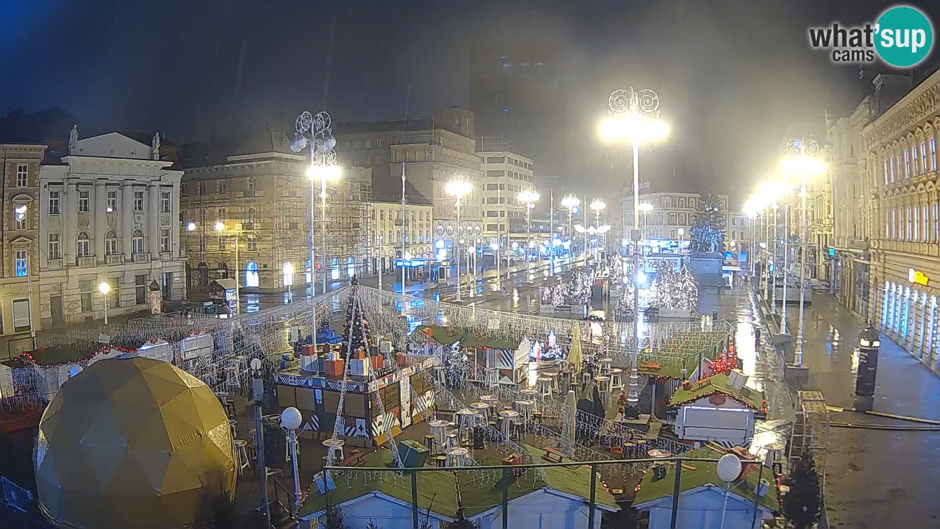 Zagreb Live Webcam Platz Bana Jelačić