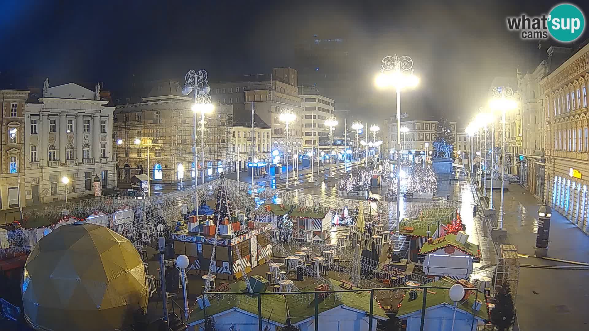 Zagreb Live Webcam Platz Bana Jelačić