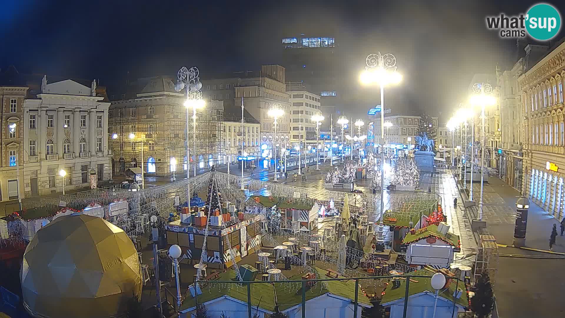 Zagreb camera en vivo plaza Bana Jelačić