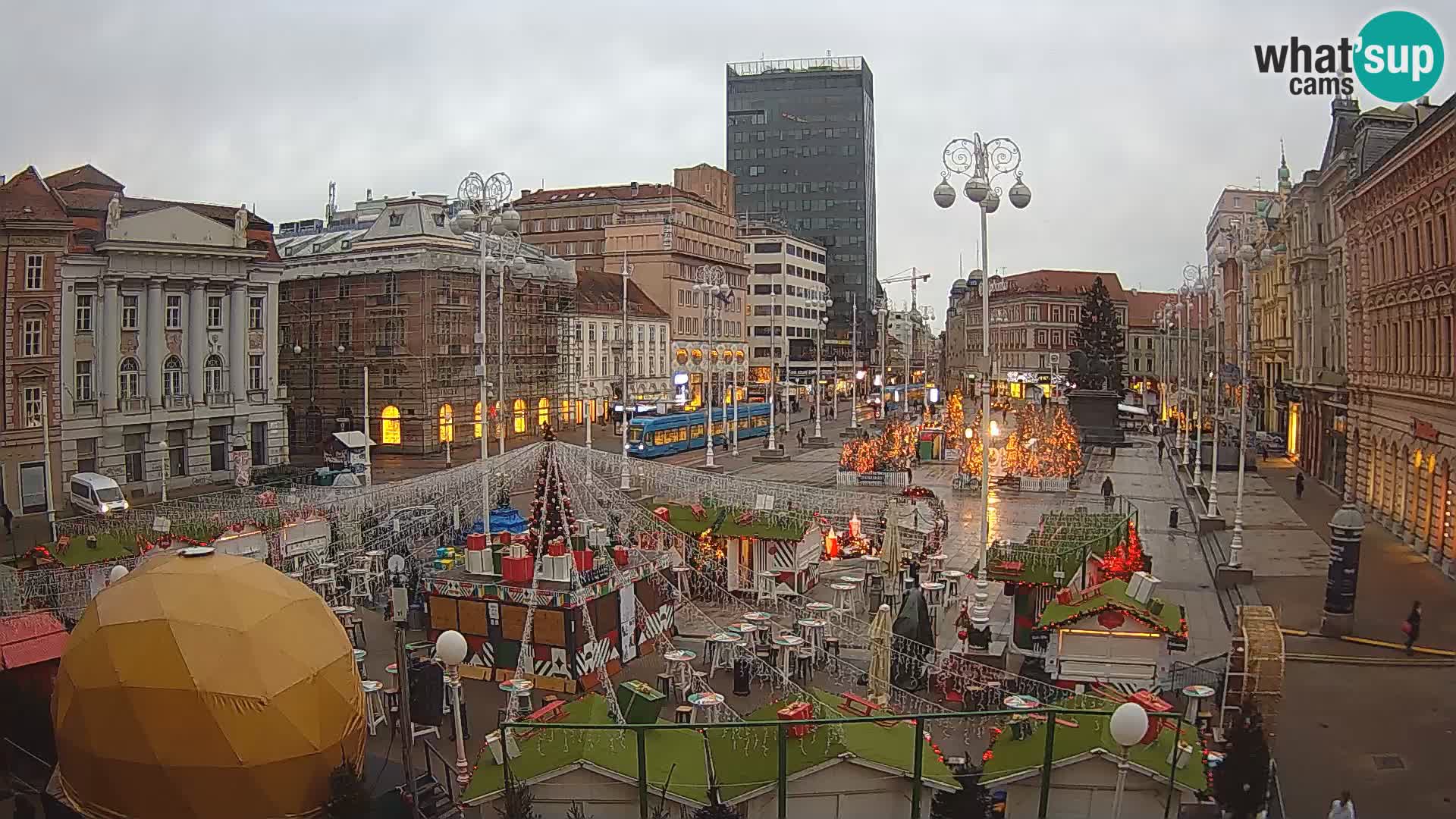 Zagreb Live Webcam Platz Bana Jelačić