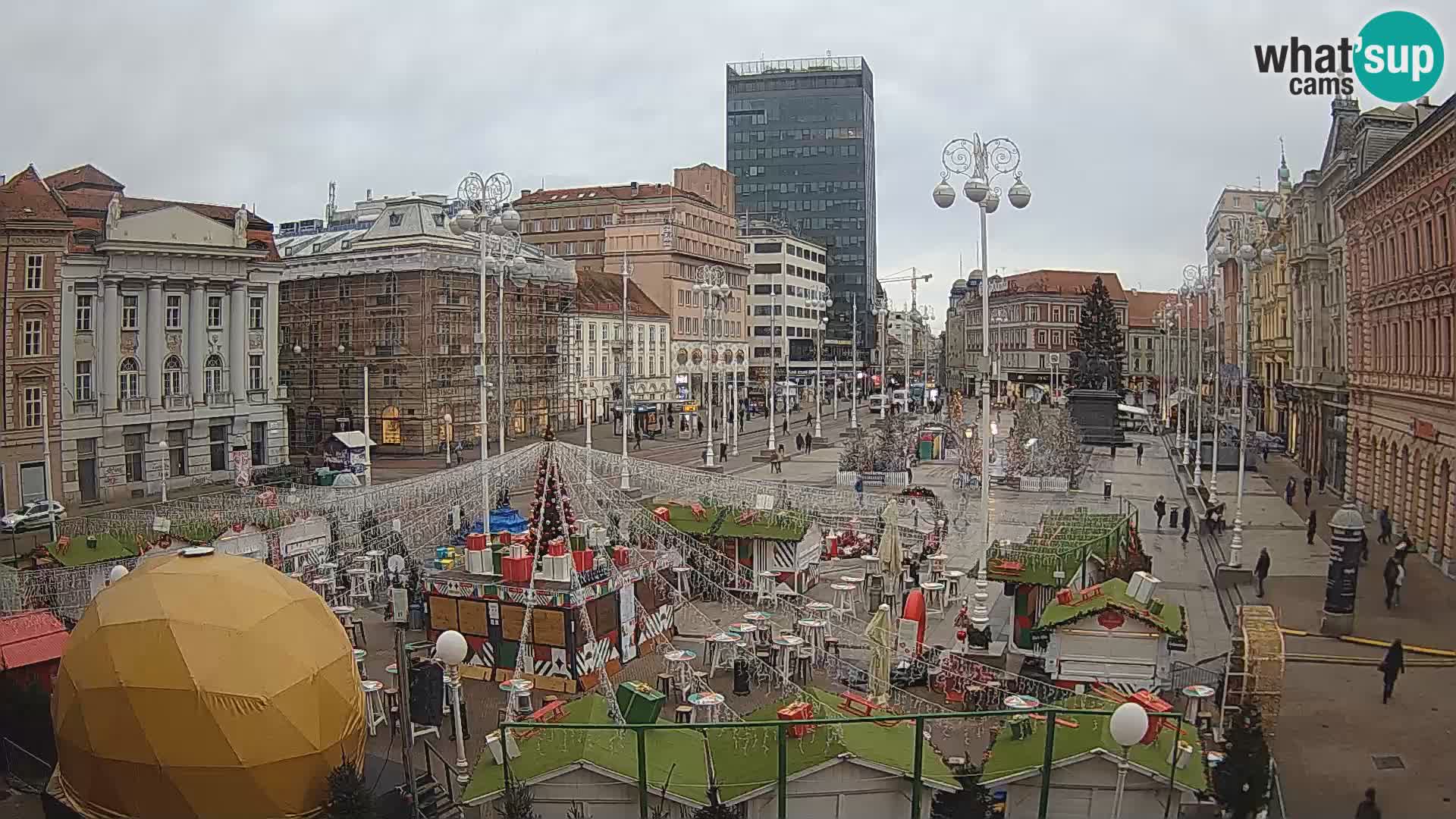 Zagreb camera en vivo plaza Bana Jelačić