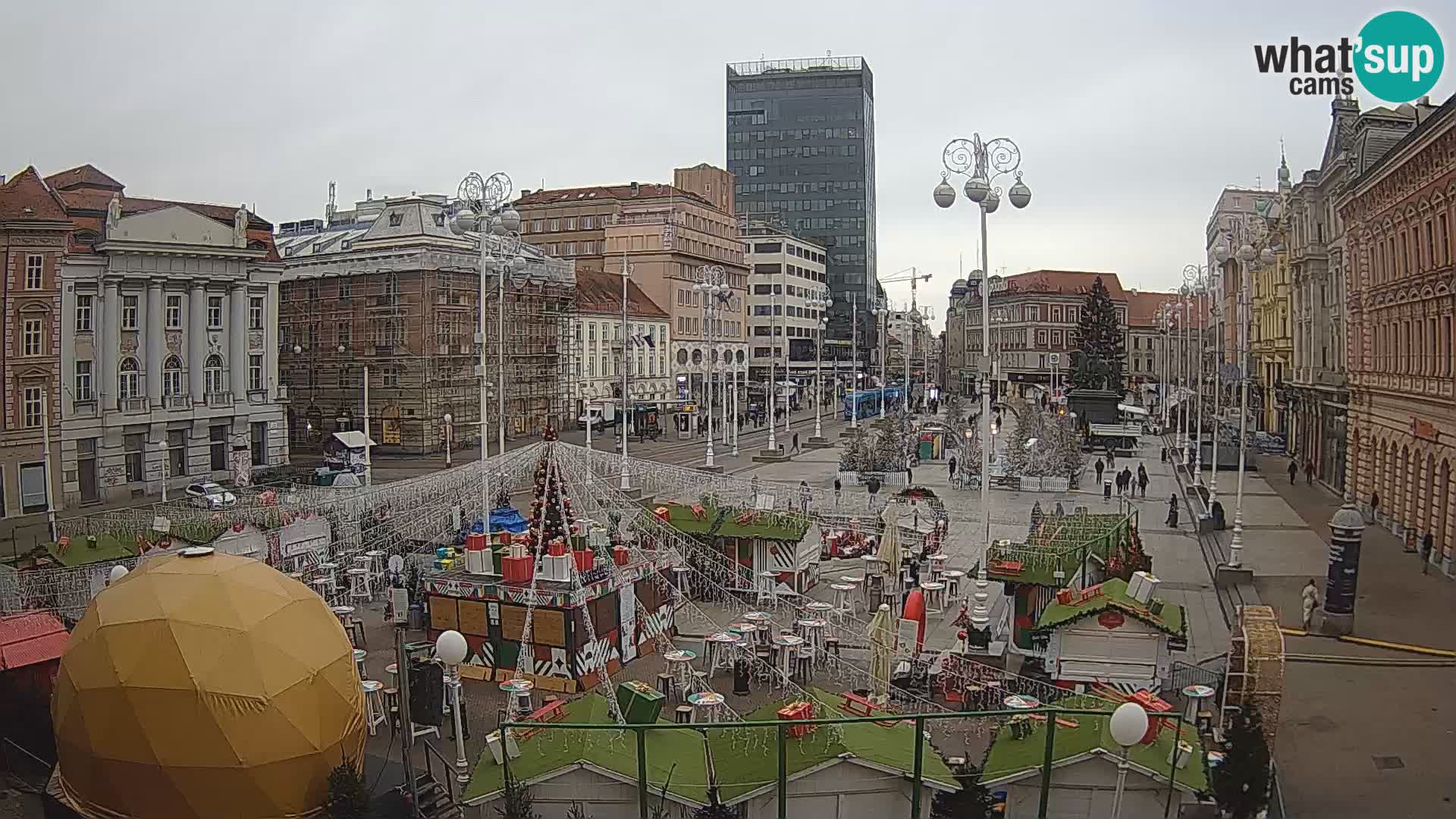 Zagreb camera en vivo plaza Bana Jelačić