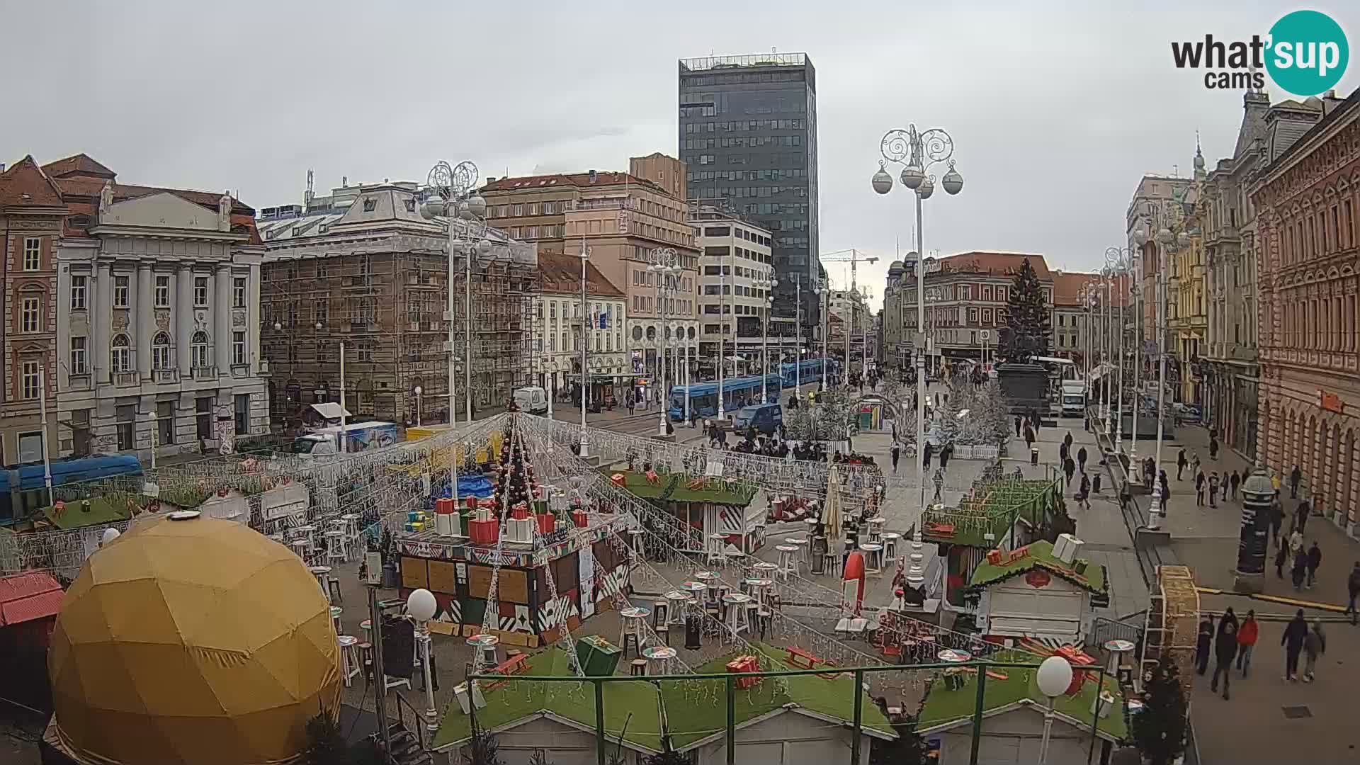 Zagreb camera en vivo plaza Bana Jelačić