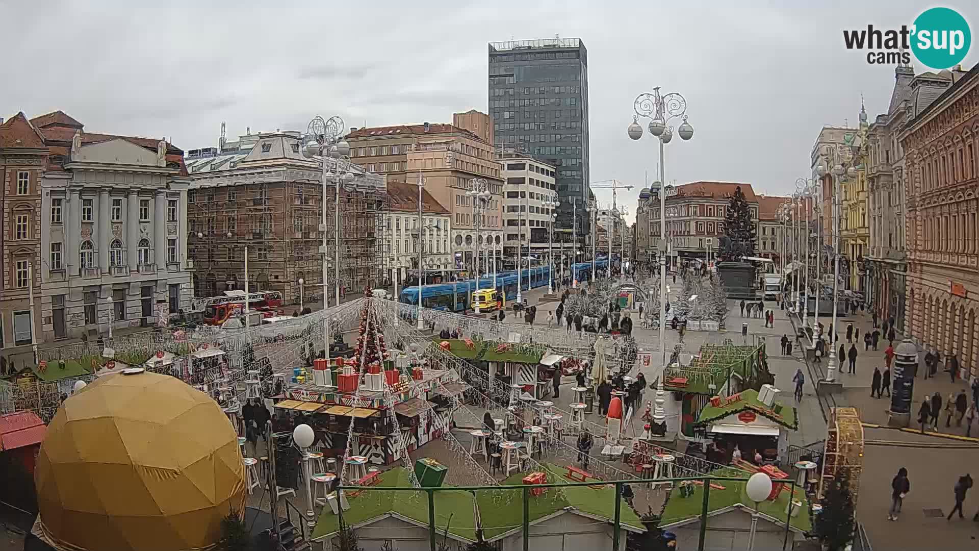 Zagreb camera en vivo plaza Bana Jelačić