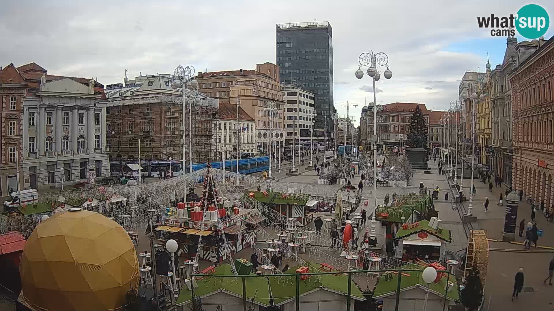 Zagabria Live Webcam piazza Bana Jelačić