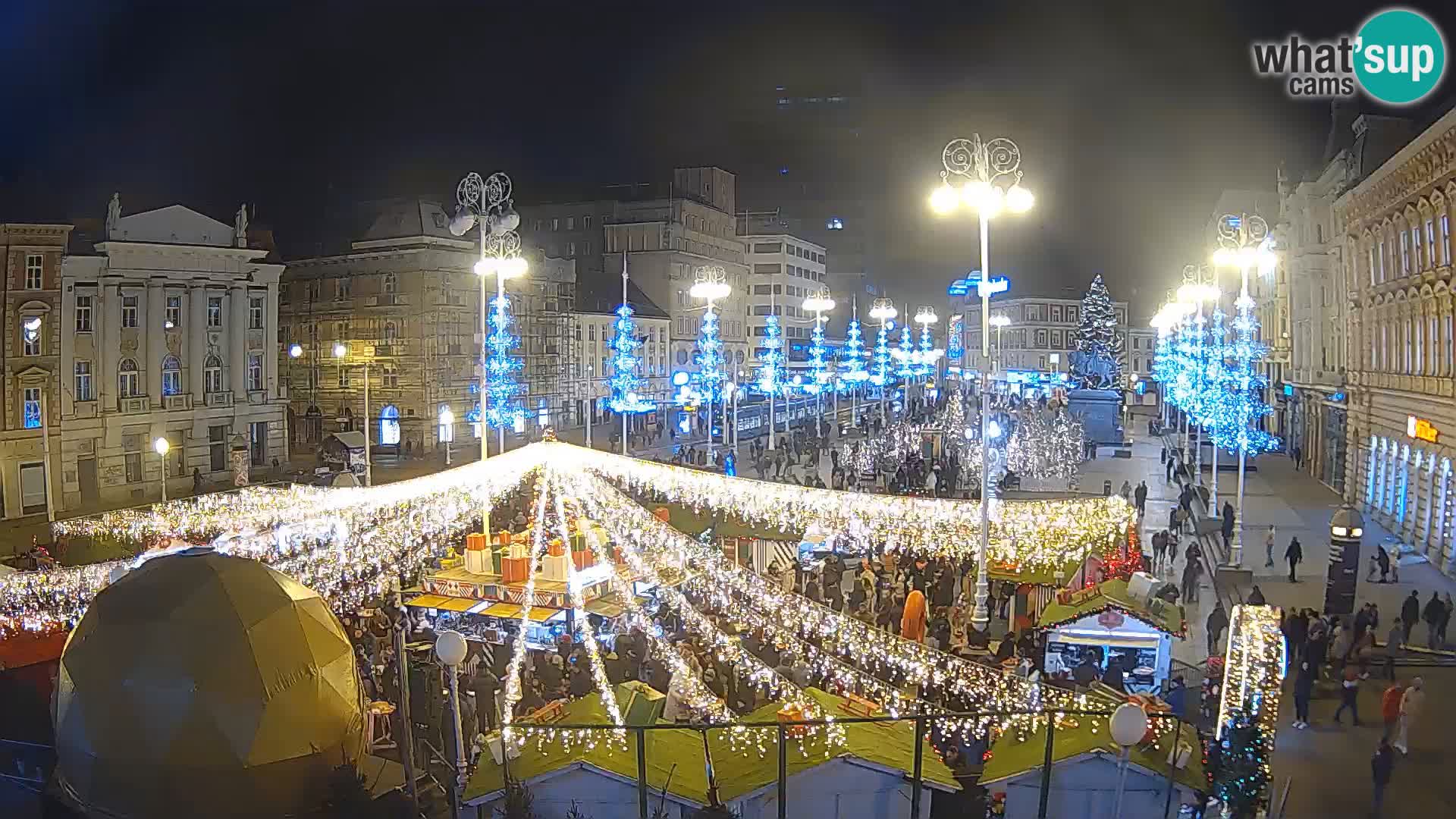 Zagreb Live Webcam Platz Bana Jelačić