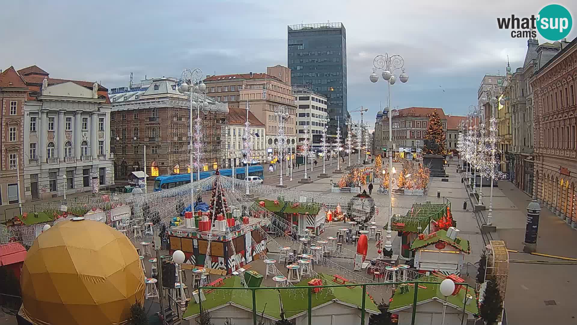 Zagreb camera en vivo plaza Bana Jelačić