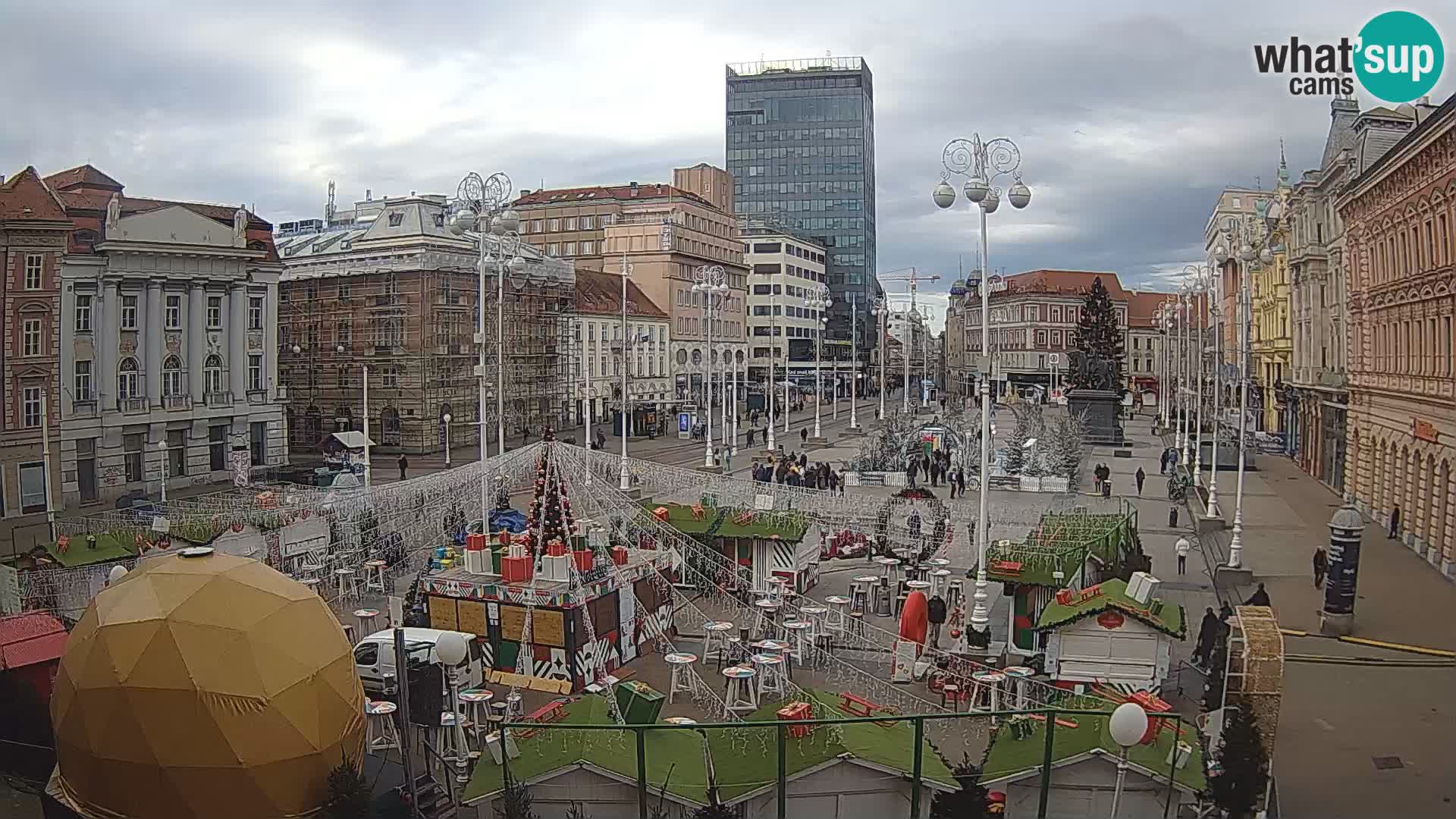 Zagabria Live Webcam piazza Bana Jelačić