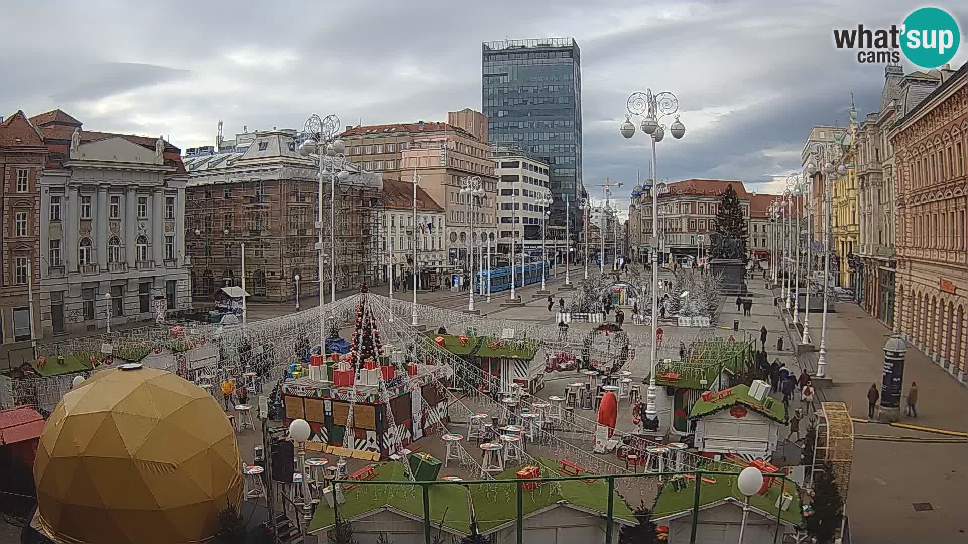 Zagabria Live Webcam piazza Bana Jelačić