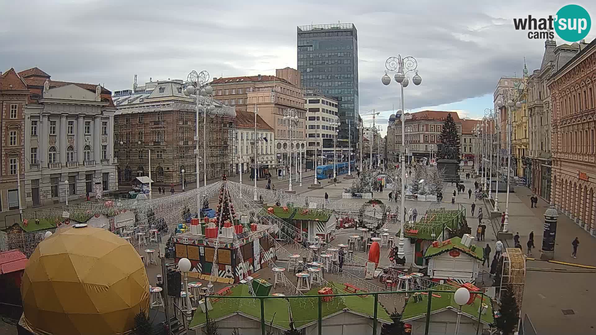 Zagabria Live Webcam piazza Bana Jelačić