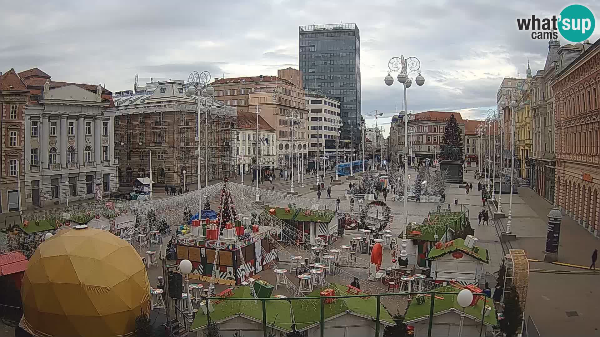 Zagabria Live Webcam piazza Bana Jelačić