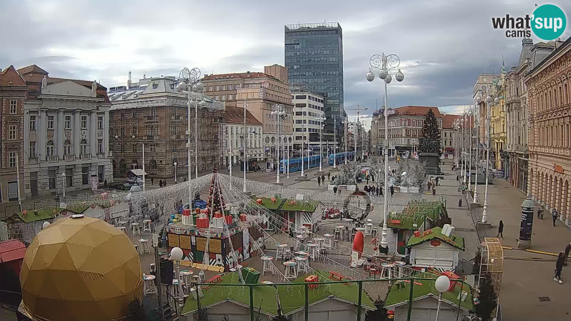 Zagabria Live Webcam piazza Bana Jelačić