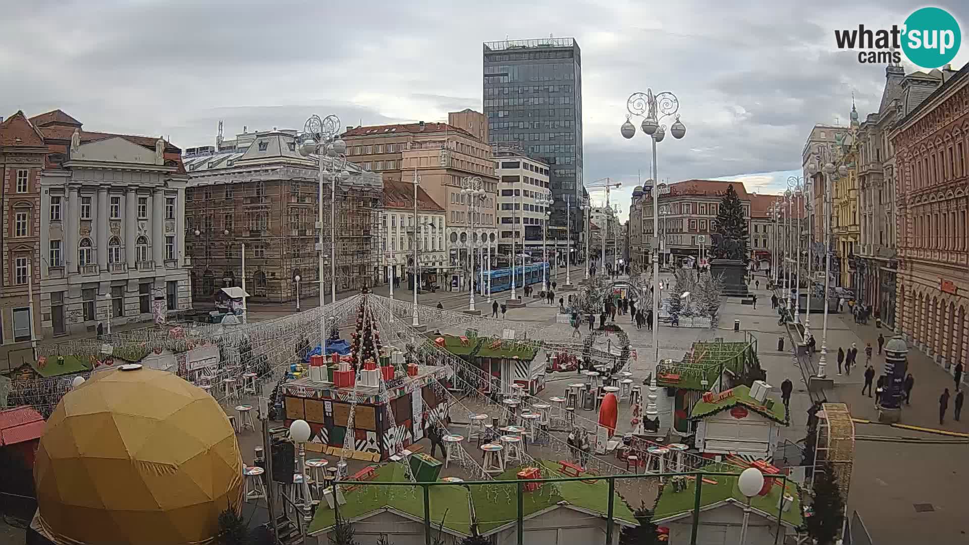 Zagabria Live Webcam piazza Bana Jelačić