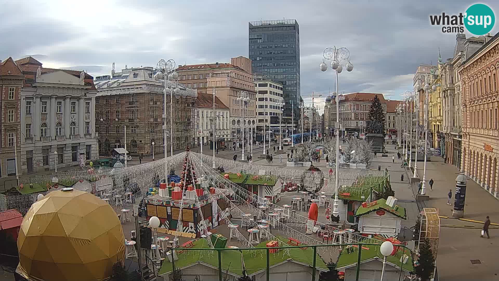 Zagabria Live Webcam piazza Bana Jelačić