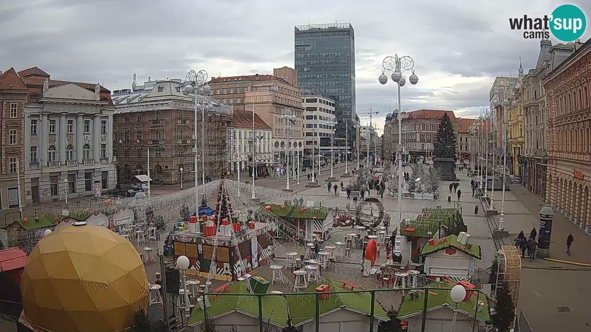 Zagreb Live Webcam Platz Bana Jelačić