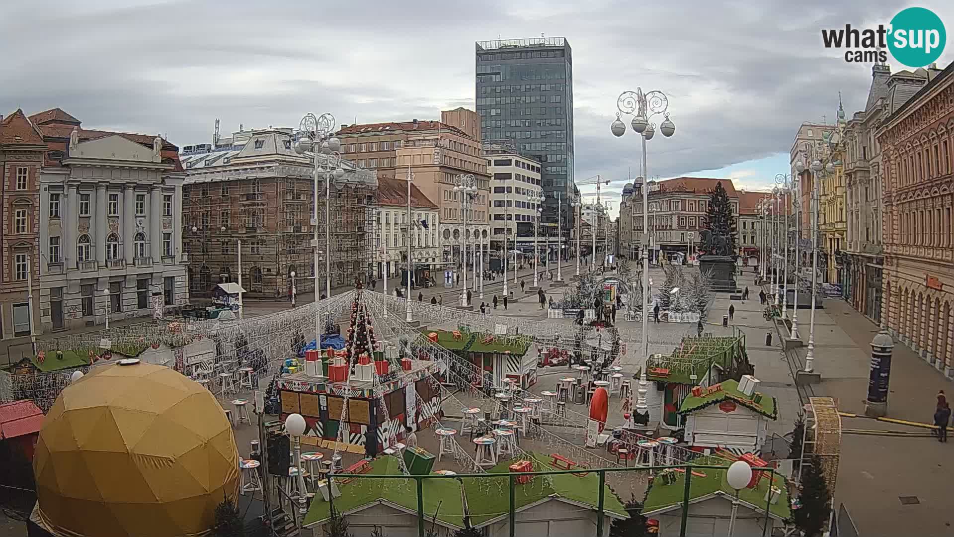 Zagabria Live Webcam piazza Bana Jelačić