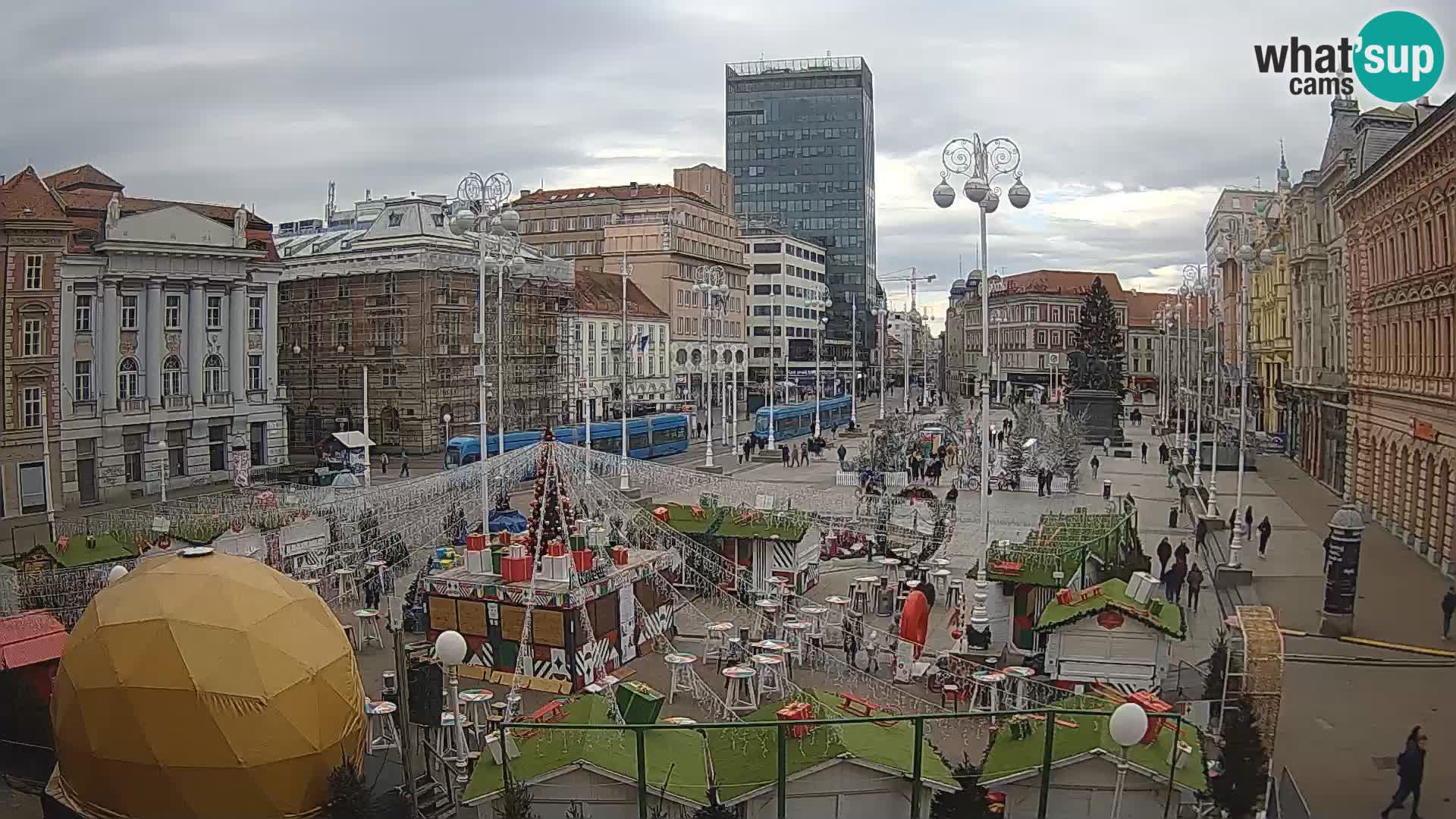 Zagreb camera en vivo plaza Bana Jelačić