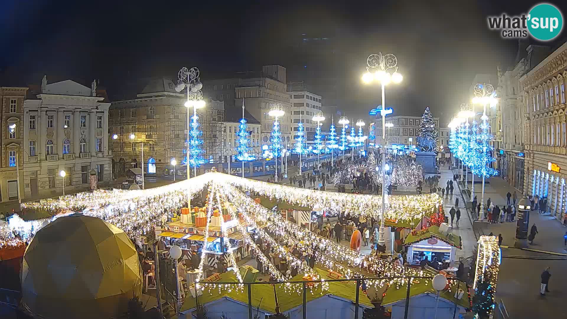 Zagreb Live Webcam Platz Bana Jelačić