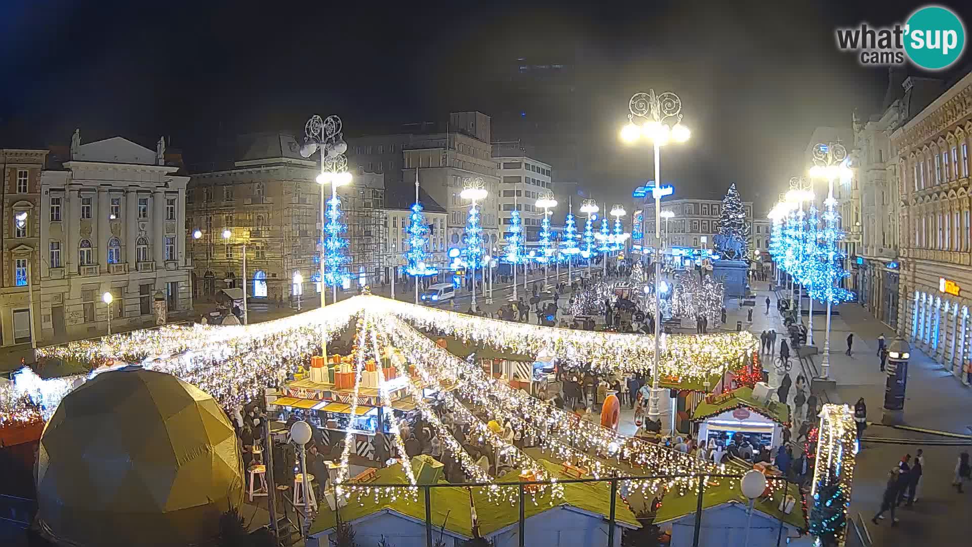 Zagreb camera en vivo plaza Bana Jelačić