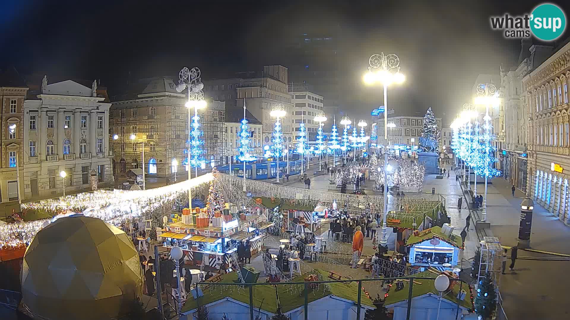 Zagreb Live Webcam Platz Bana Jelačić