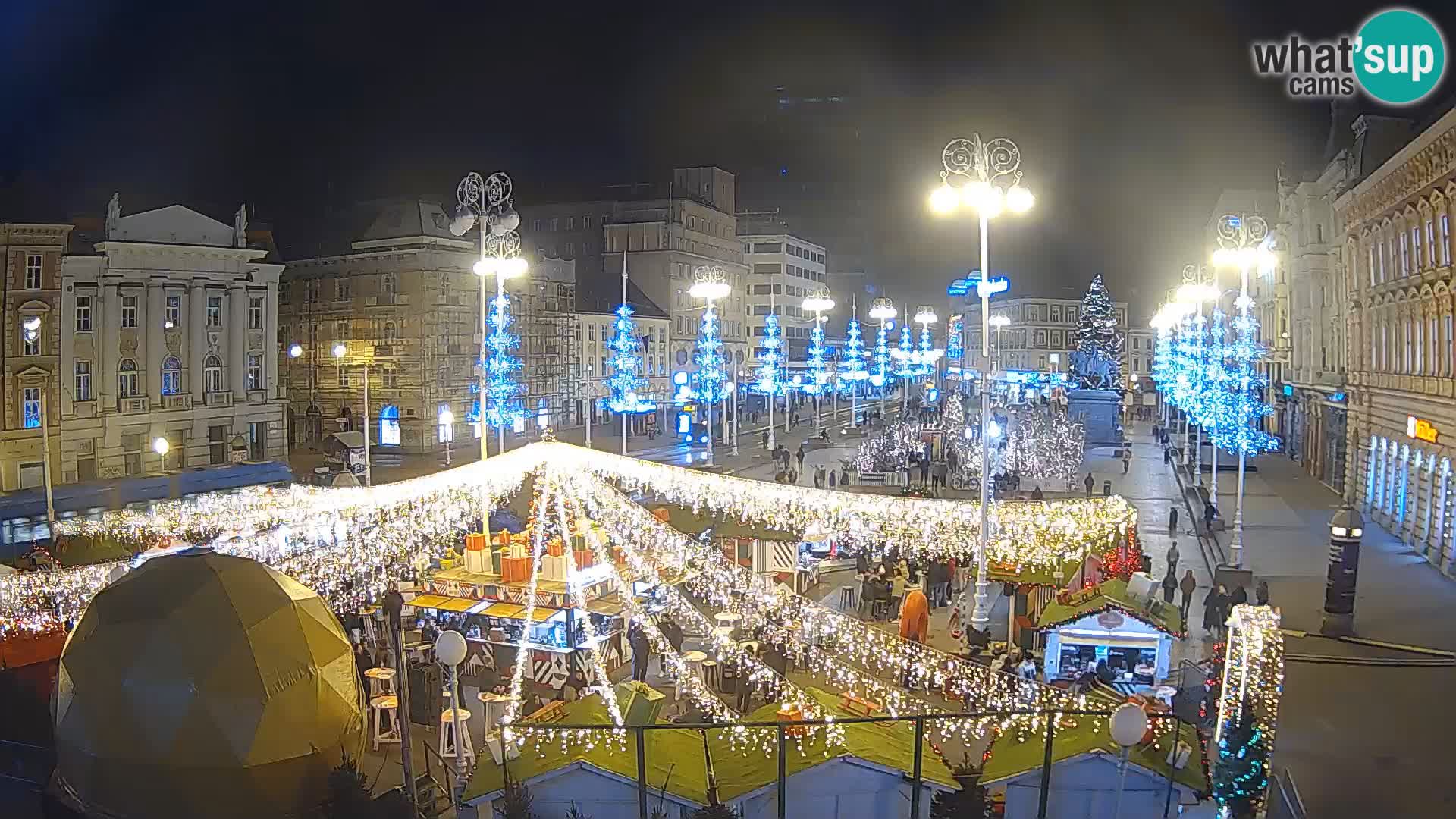 Zagreb web kamera trg Bana Jelačića