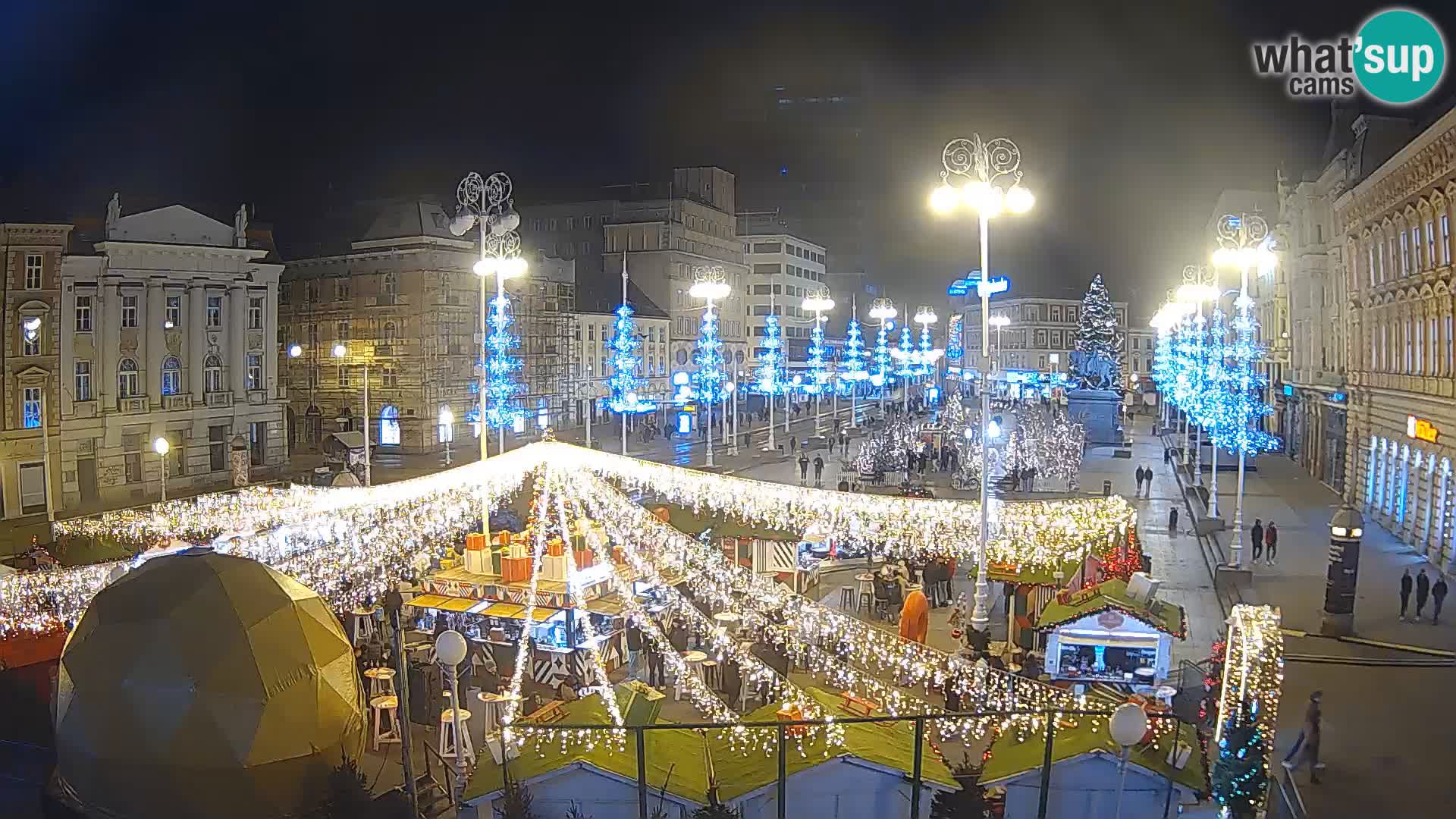 Zagreb web kamera trg Bana Jelačića