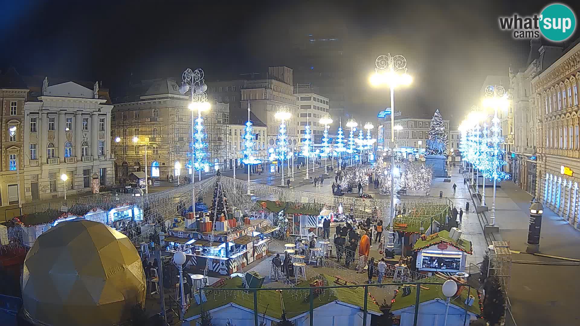 Zagreb Live Webcam Platz Bana Jelačić