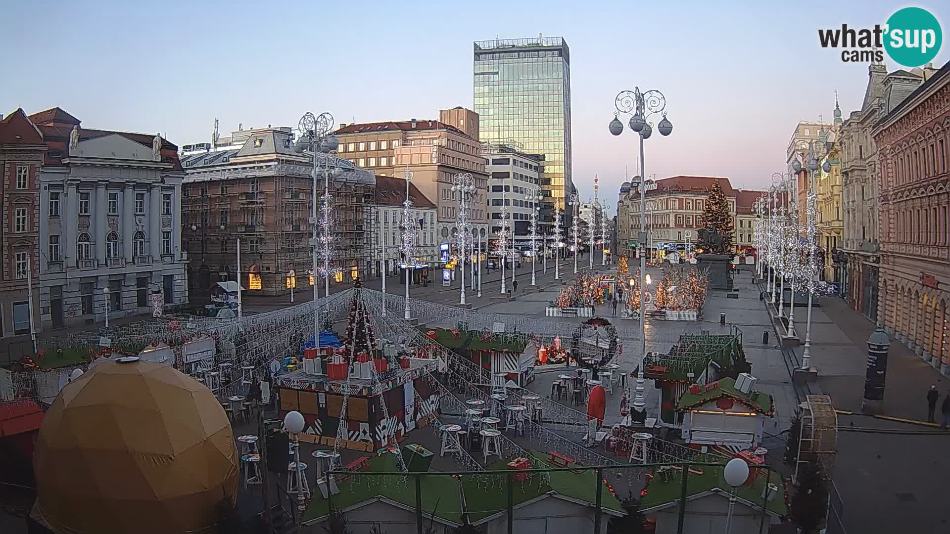 Zagreb camera en vivo plaza Bana Jelačić