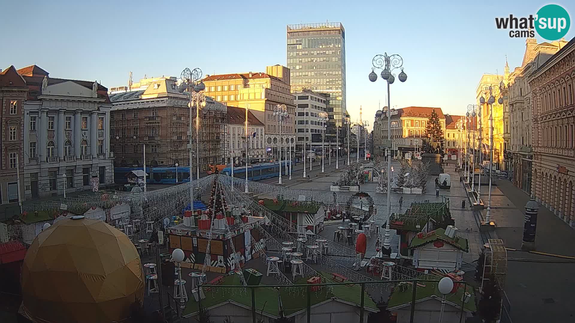 Zagreb camera en vivo plaza Bana Jelačić