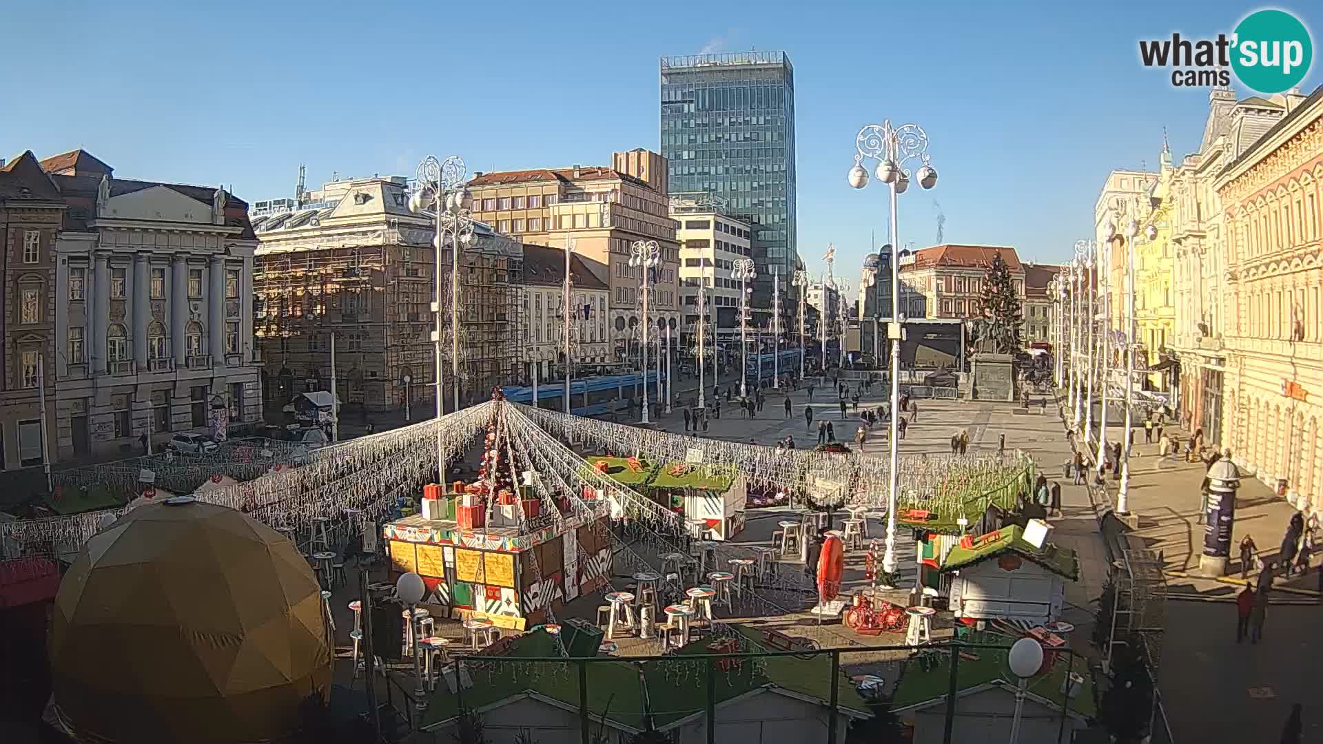 Zagreb Live Webcam Platz Bana Jelačić