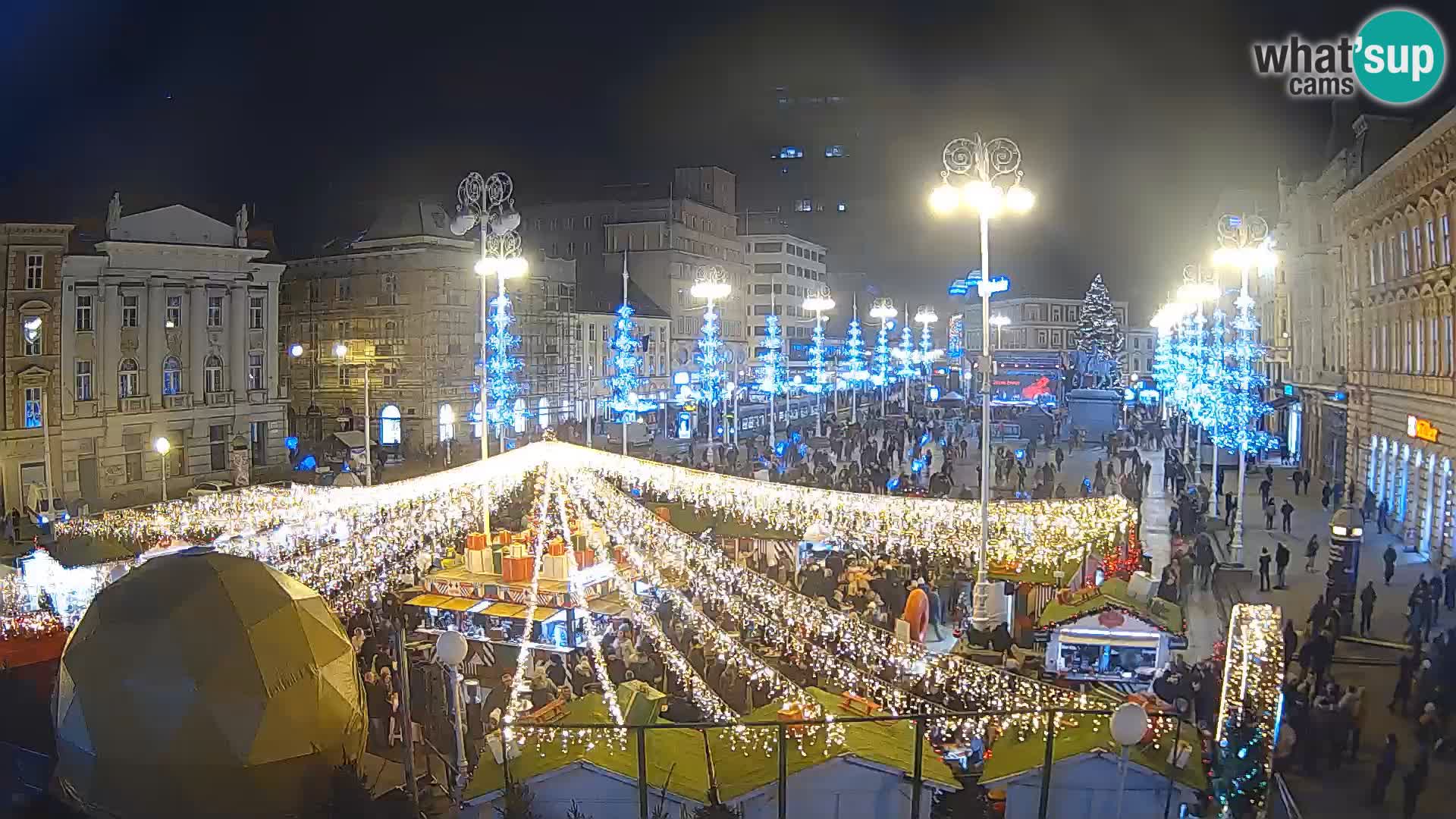 Zagreb Live Webcam Platz Bana Jelačić