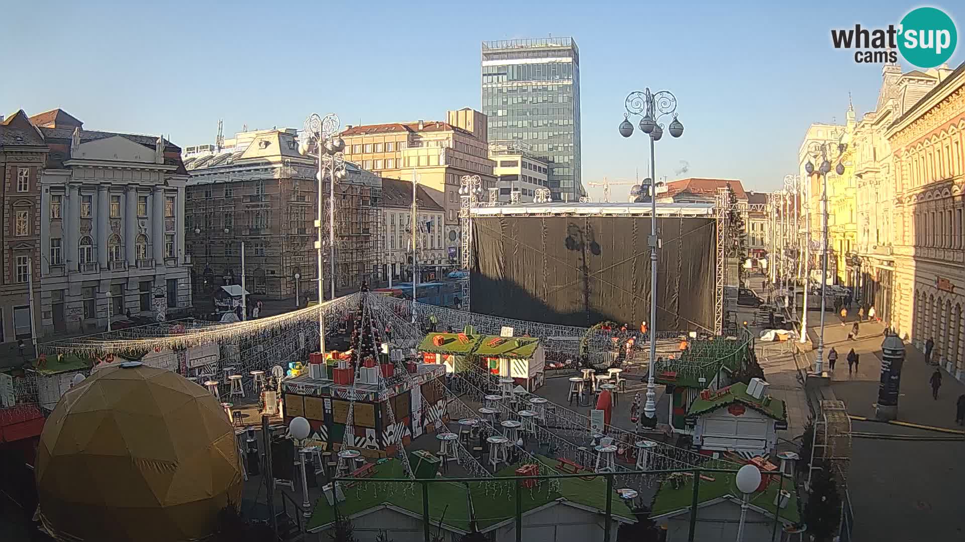 Zagreb Live Webcam Platz Bana Jelačić