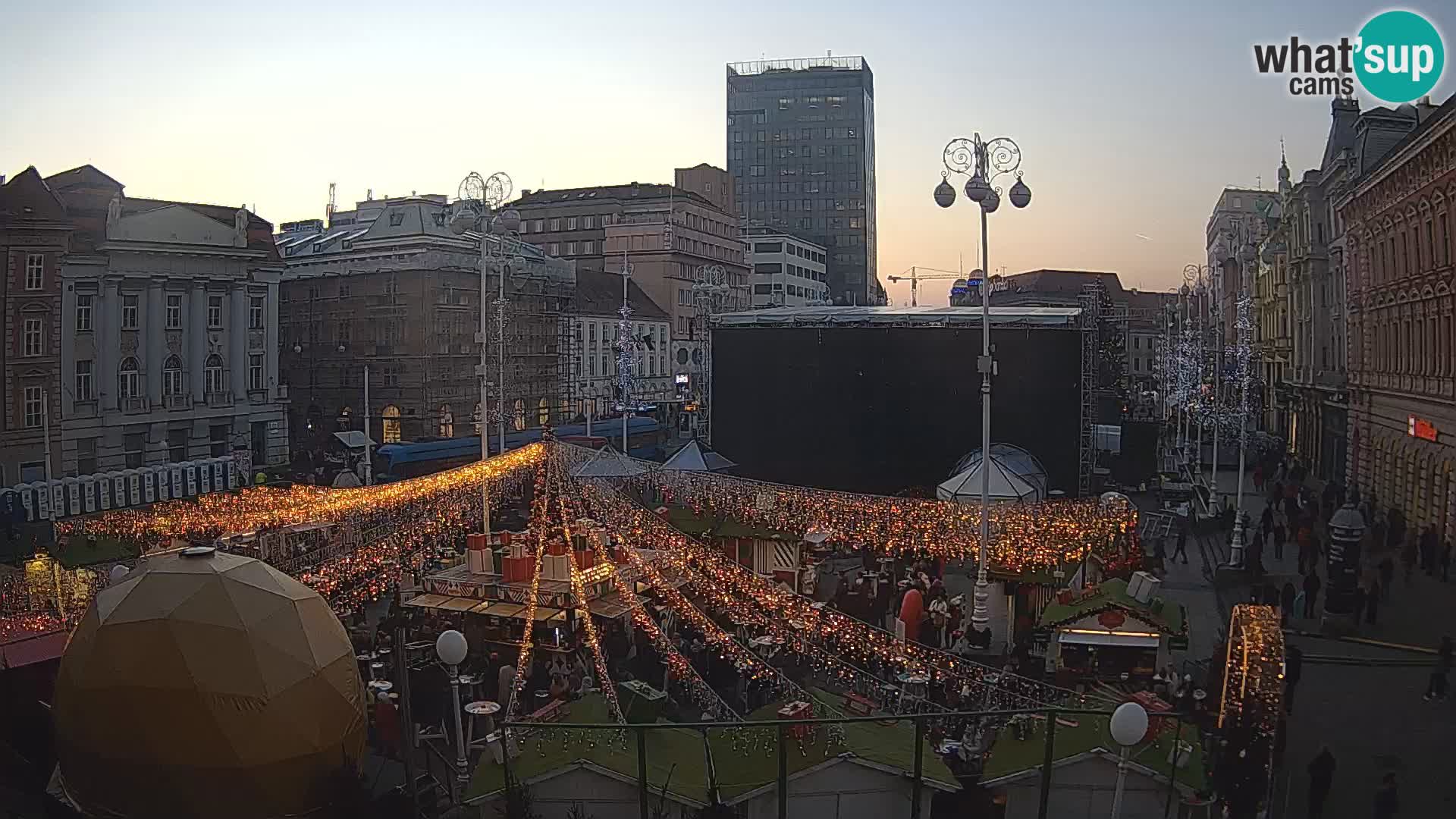 Zagabria Live Webcam piazza Bana Jelačić