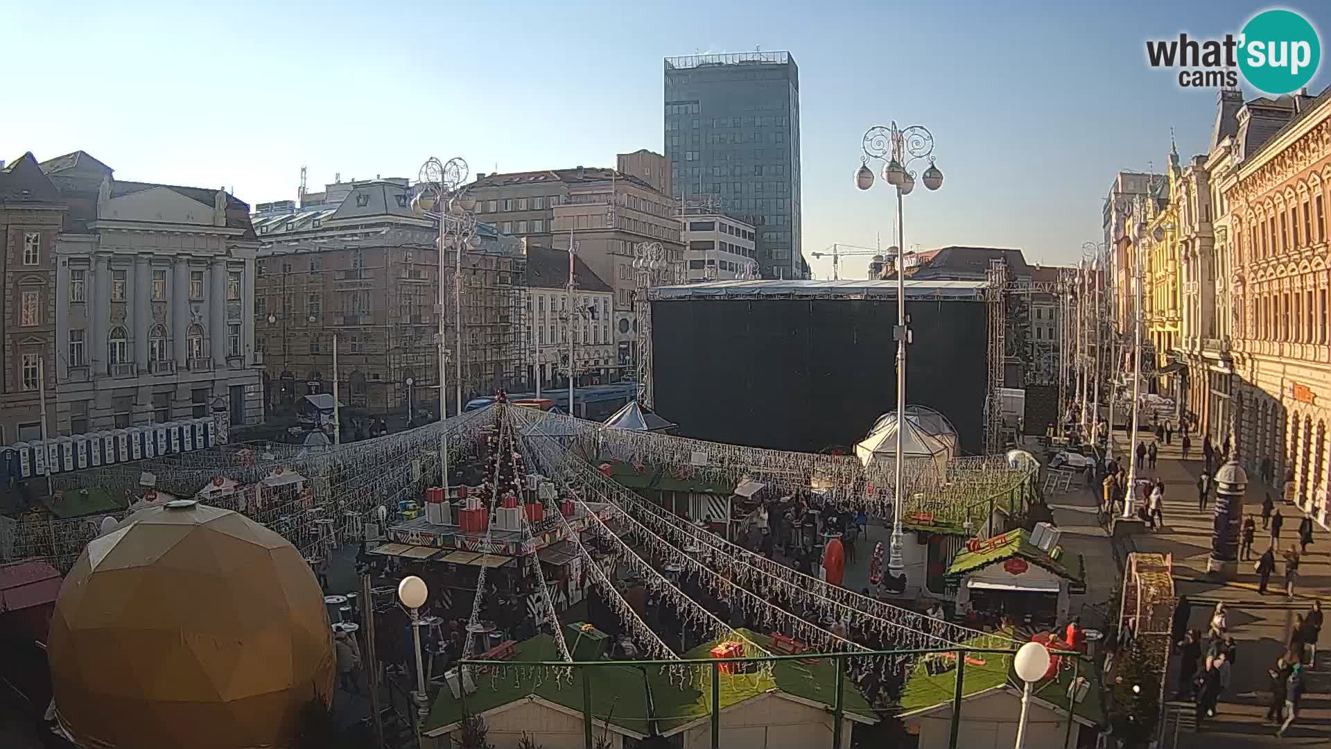 Zagreb Live Webcam – Bana Jelačić square