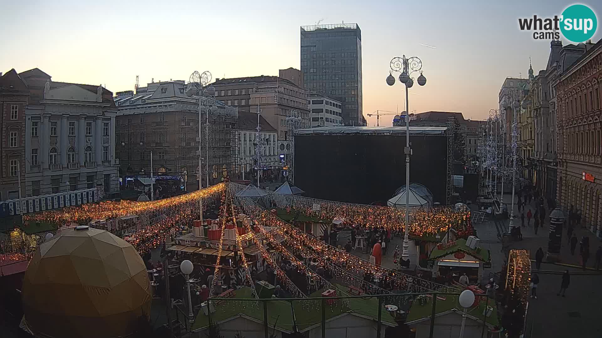 Zagabria Live Webcam piazza Bana Jelačić