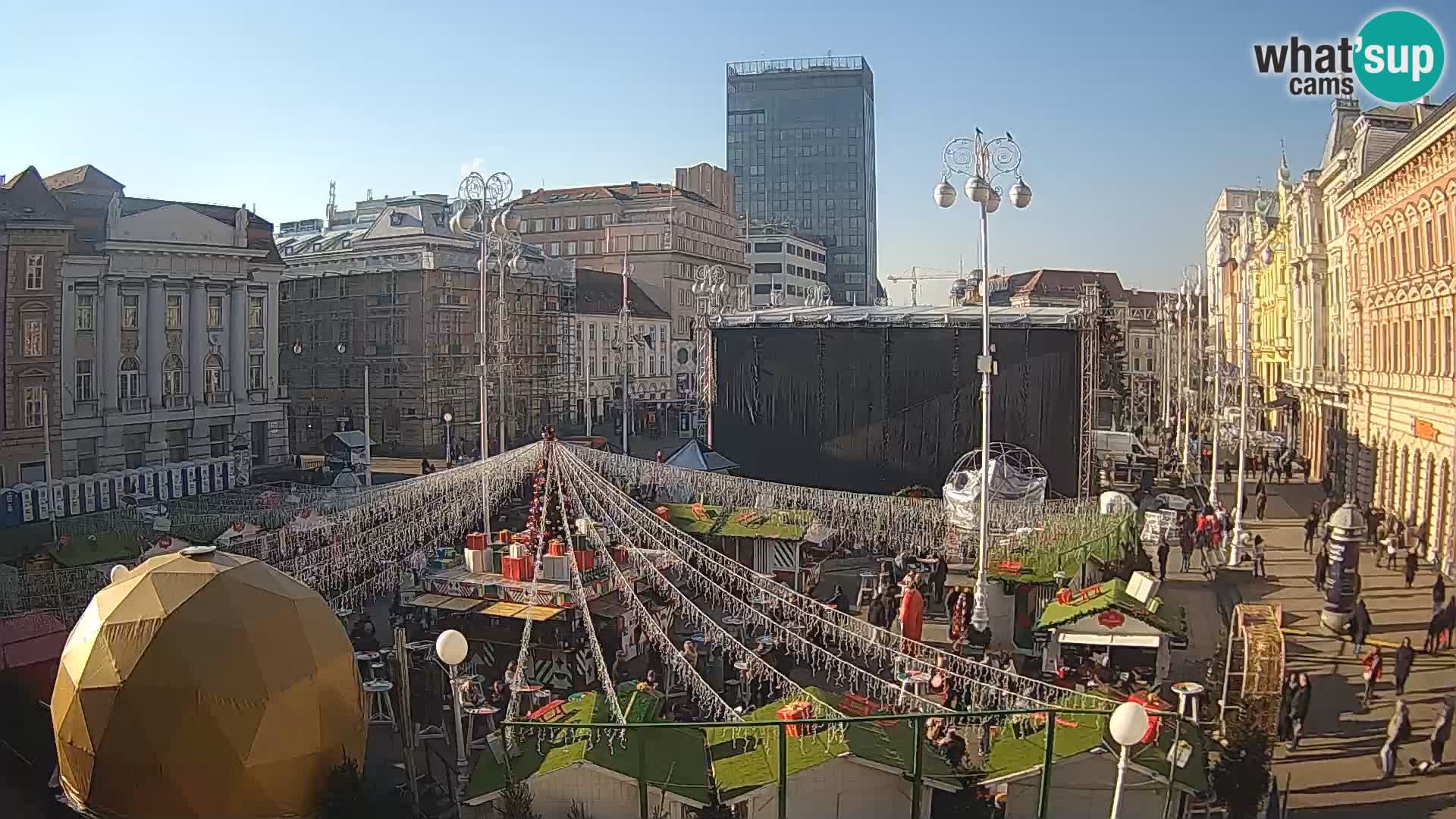 Zagreb Live Webcam – Bana Jelačić square