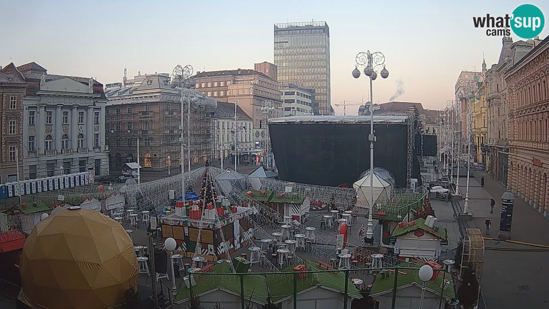 Zagabria Live Webcam piazza Bana Jelačić