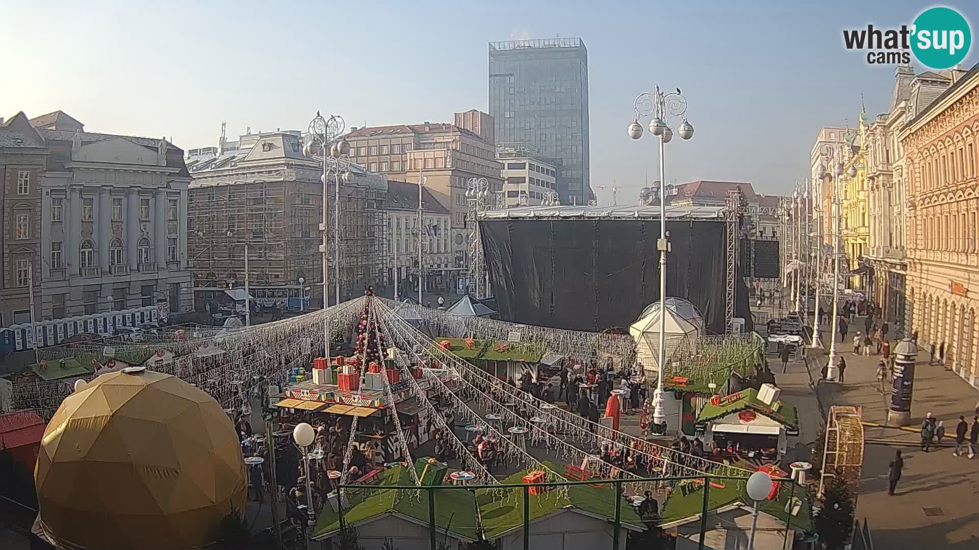 Zagabria Live Webcam piazza Bana Jelačić