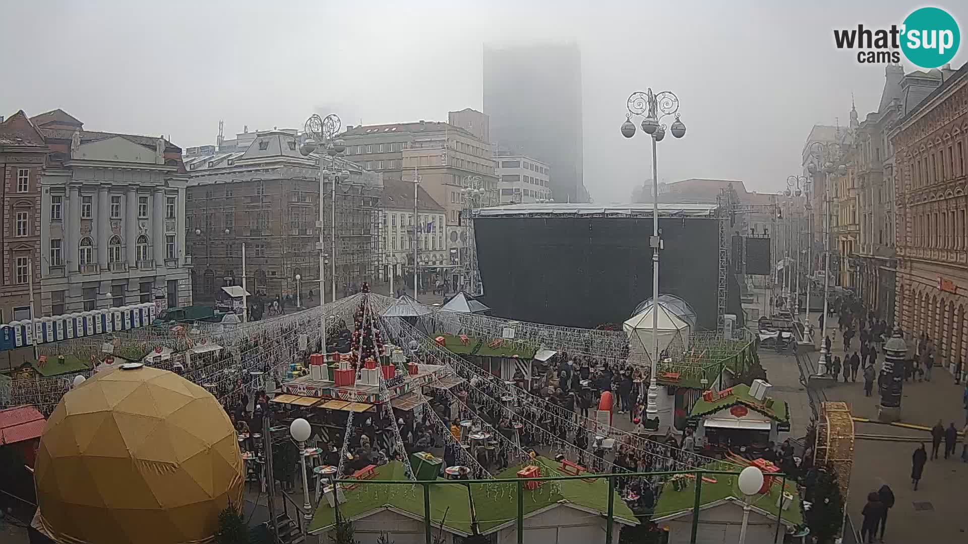 Zagreb Live Webcam Platz Bana Jelačić