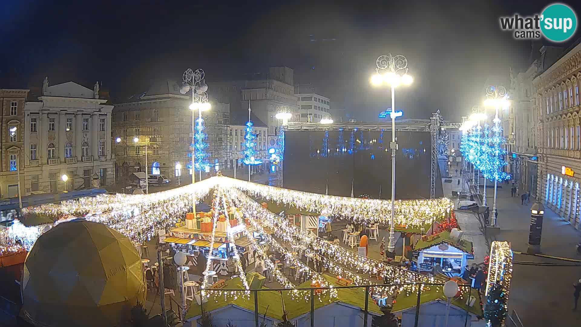 Zagreb Live Webcam Platz Bana Jelačić