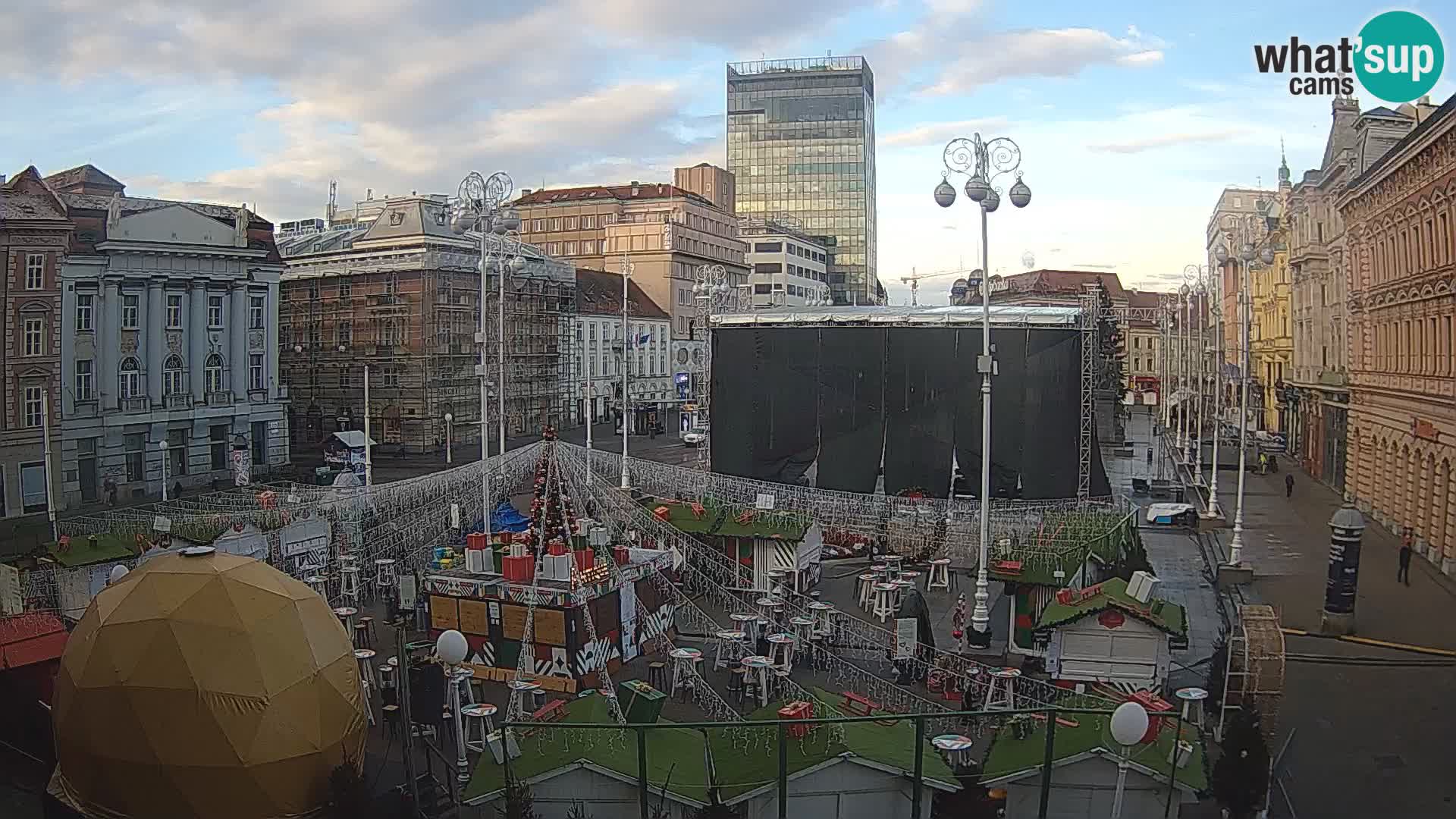 Zagabria Live Webcam piazza Bana Jelačić