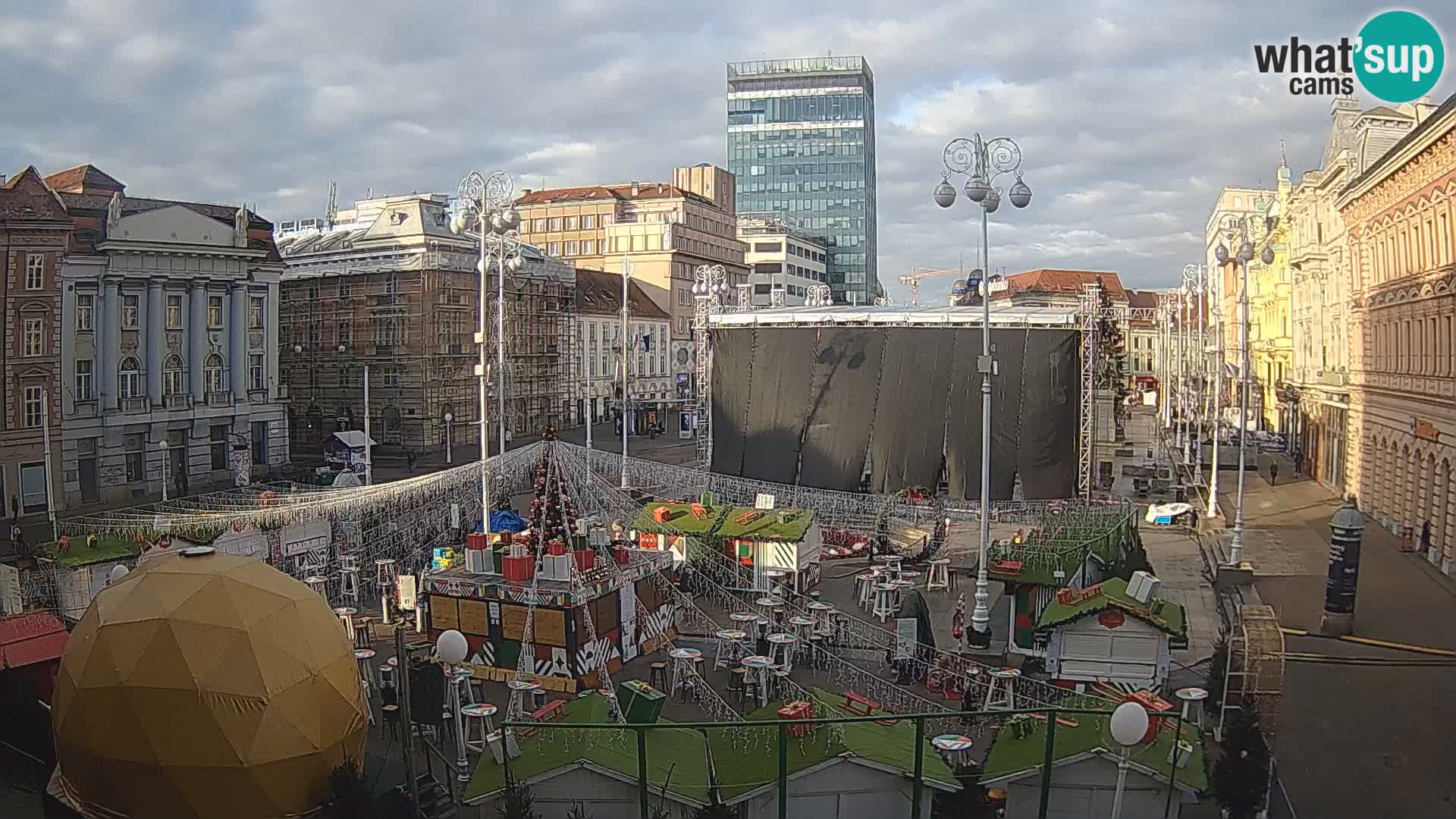 Zagreb Live Webcam Platz Bana Jelačić