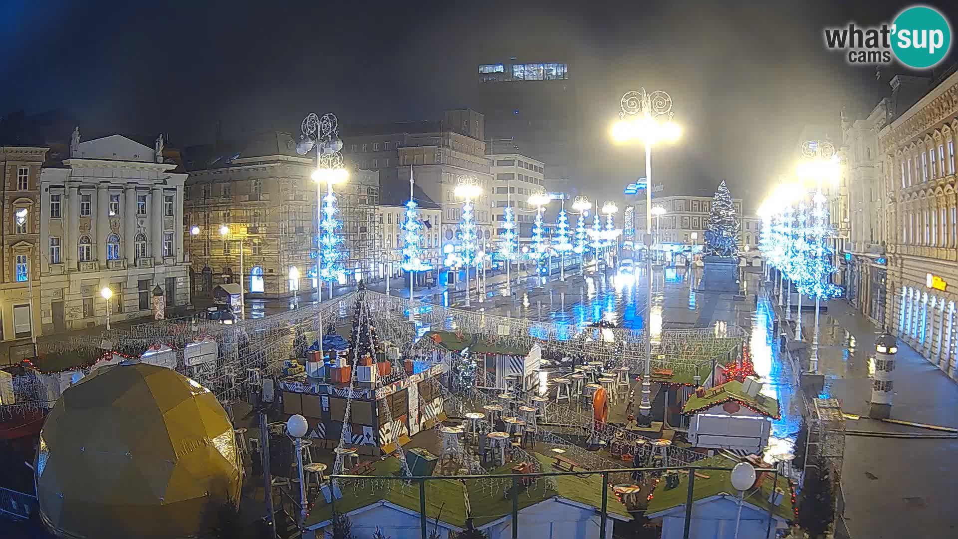 Zagreb Live Webcam Platz Bana Jelačić